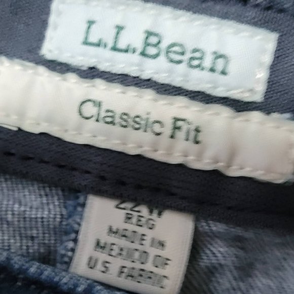 EUC LL Bean Classic Fit Plus Size Denim Capris Size 22W - Picture 6 of 15